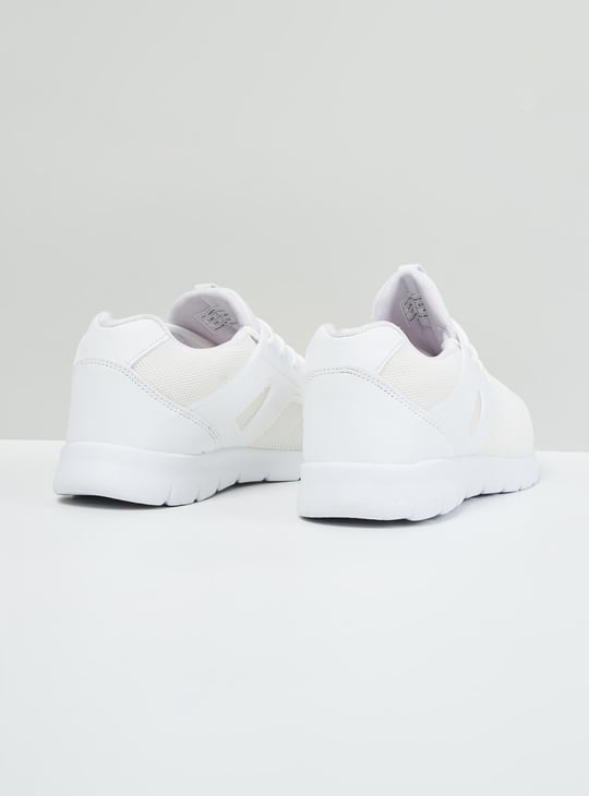 Men Textured Lace-Up Sports Shoes