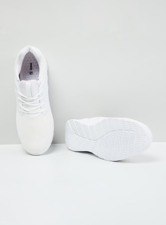 Men Textured Lace-Up Sports Shoes PU