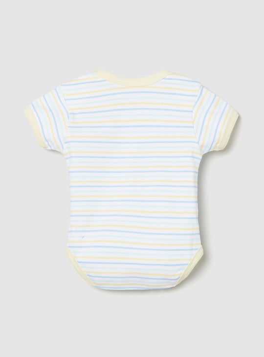 Girls Printed Anti-Bacterial Bodysuit - Pack of 2 