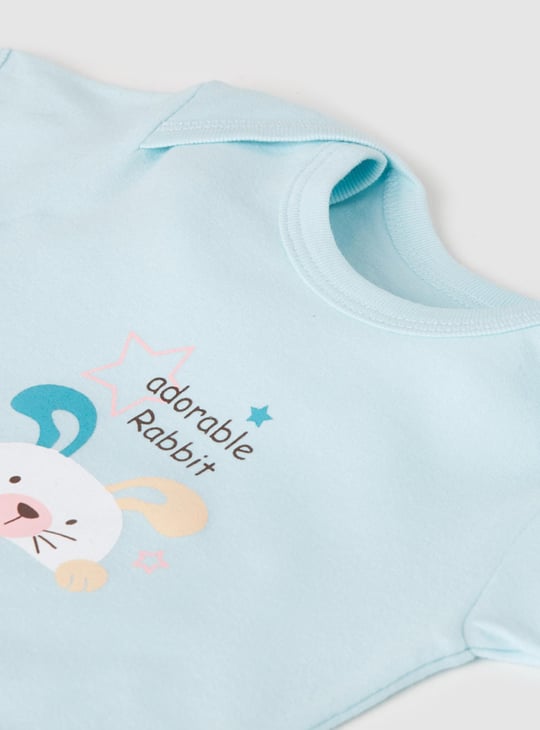 Girls Printed Anti-Bacterial Bodysuit - Pack of 2 