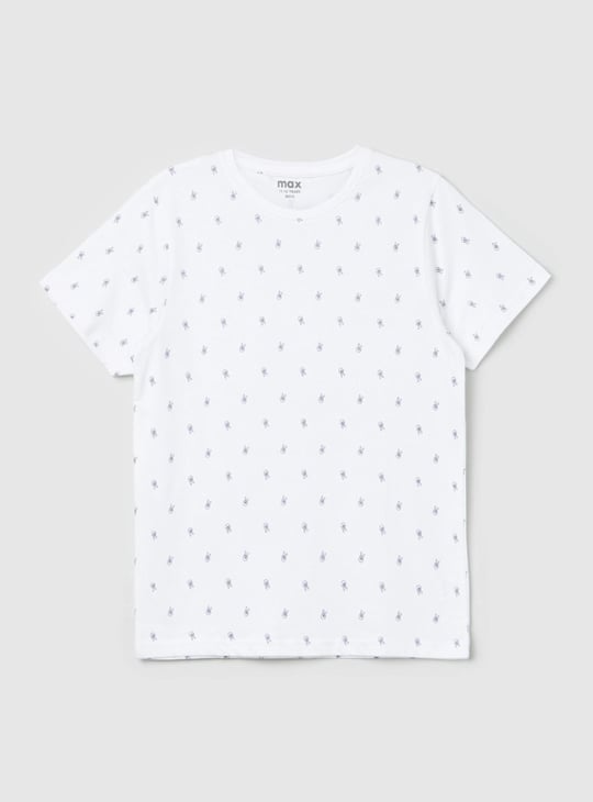 Boys Printed Crew Neck T-shirt