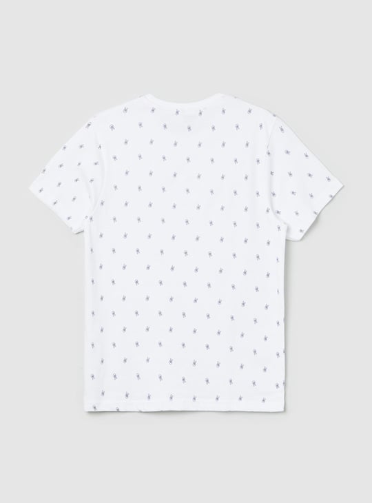 Boys Printed Crew Neck T-shirt