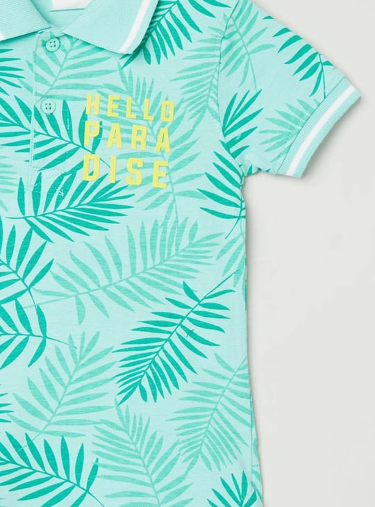 MAX Boys Printed Polo T-shirt