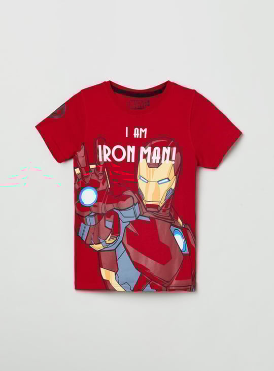 Boys Printed Crew Neck T-shirt