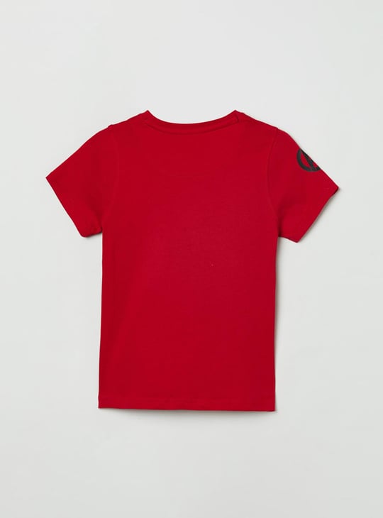 Boys Printed Crew Neck T-shirt