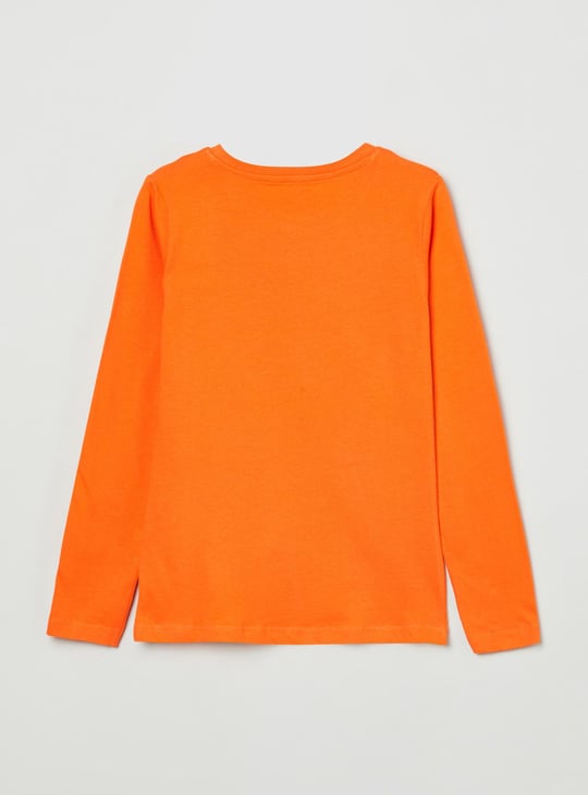 MAX Girls Printed Round Neck T-shirt