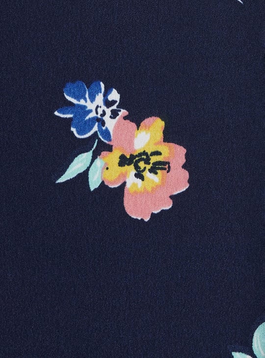 Girls Printed Blouson Top 