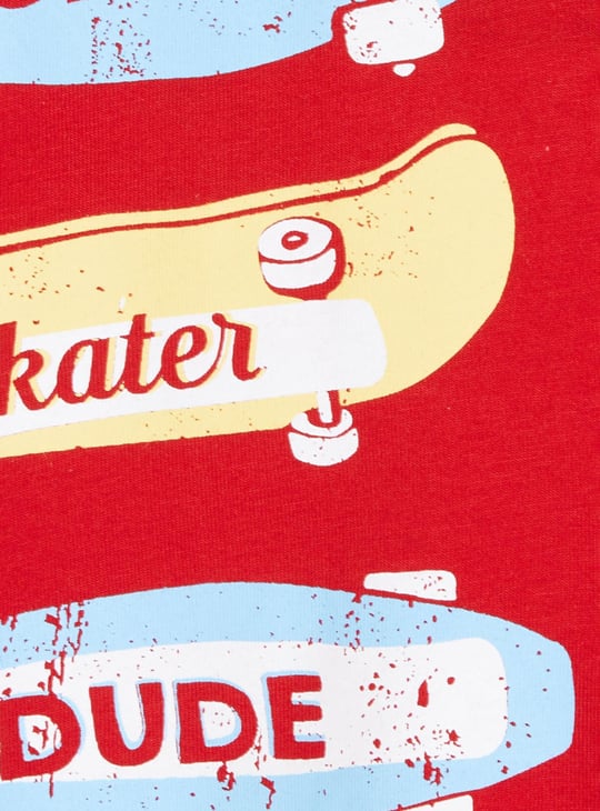 Boys Printed Crew Neck T-shirt