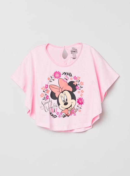 MAX Girls Printed Round Neck T-shirt