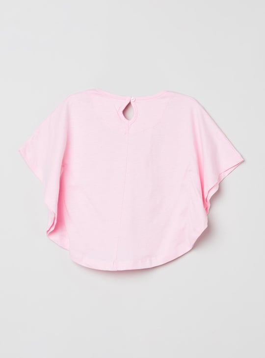 MAX Girls Printed Round Neck T-shirt