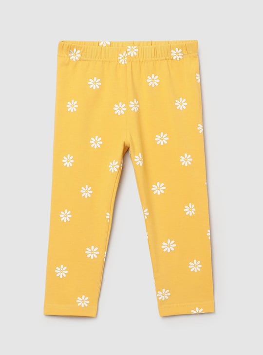 Girls Printed 3/4th Leggings