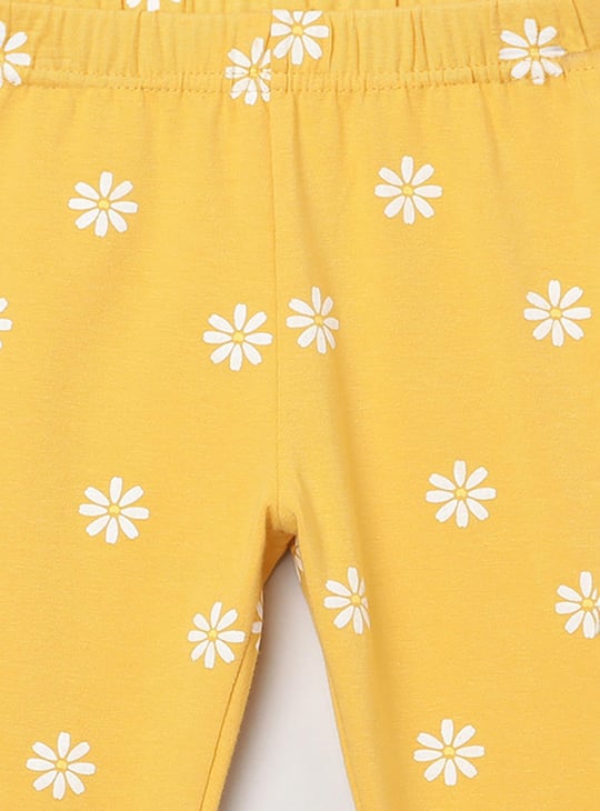 Girls Printed 3/4th Leggings