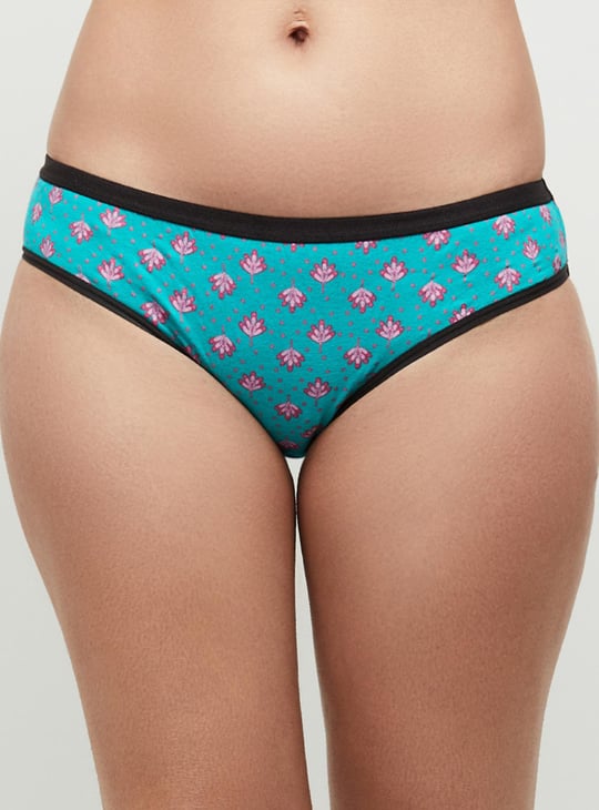 Printed Elasticated Bikini Panty - Pack of 3 