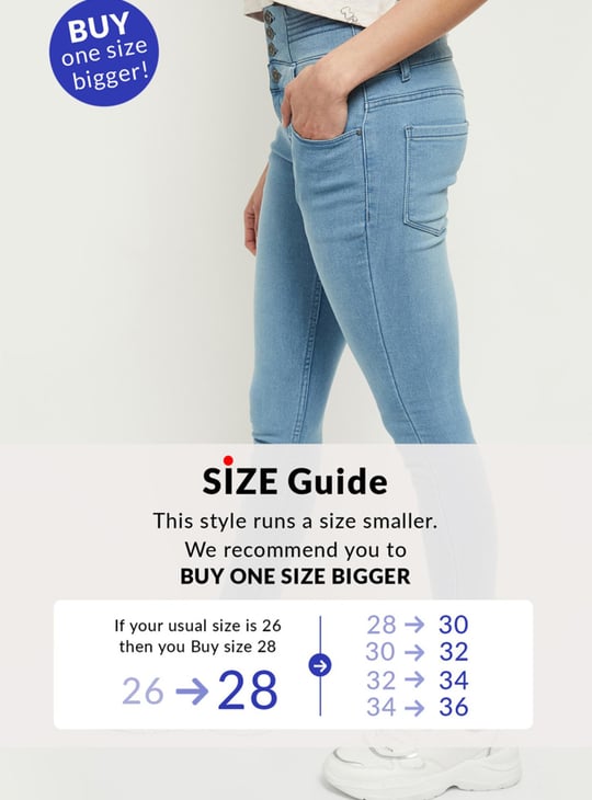 Women Stonewashed Skinny Fit Jeans