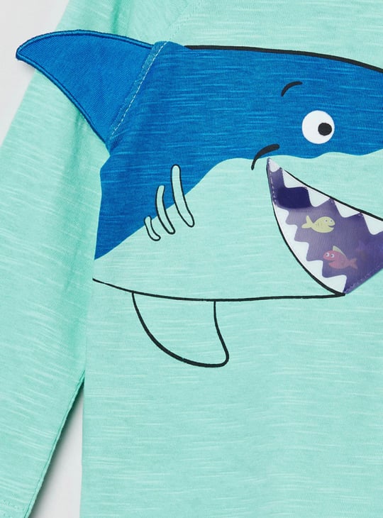 Boys Printed Crew Neck T-shirt