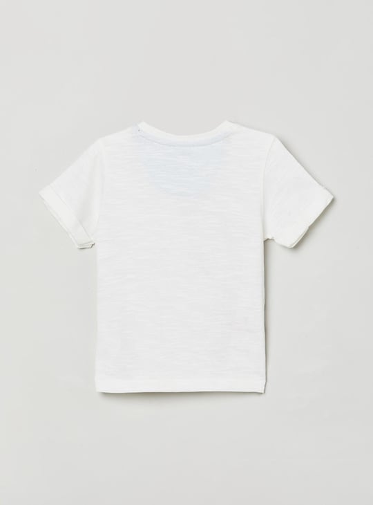 MAX Boys Printed Crew Neck T-shirt