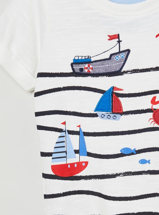 MAX Boys Printed Crew Neck T-shirt