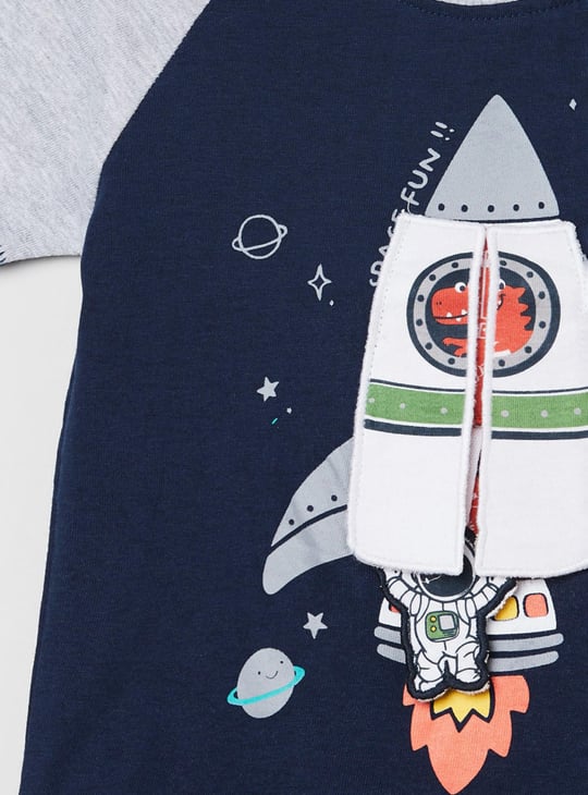 MAX Boys Printed Crew Neck T-shirt