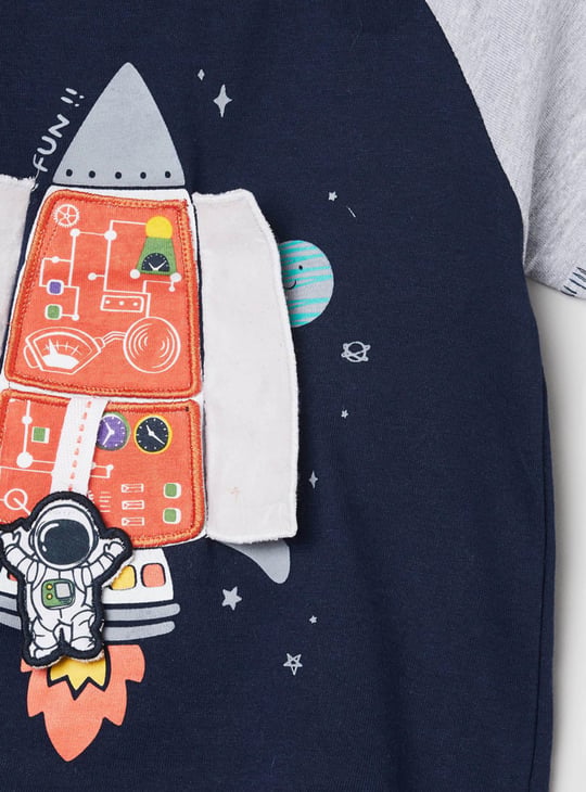 MAX Boys Printed Crew Neck T-shirt