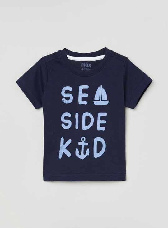Boys Printed Crew Neck T-shirt