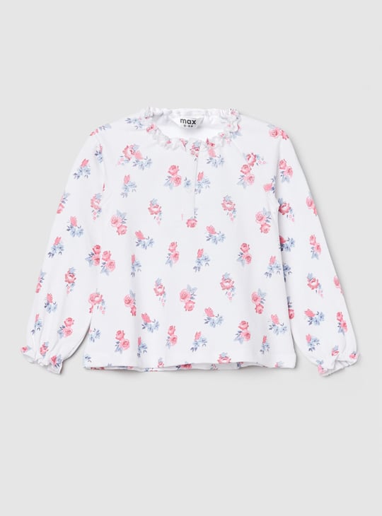 MAX Girls Printed Regular Fit Casual Top