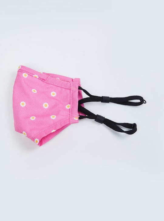Girls Printed Face Mask - Set of 3 