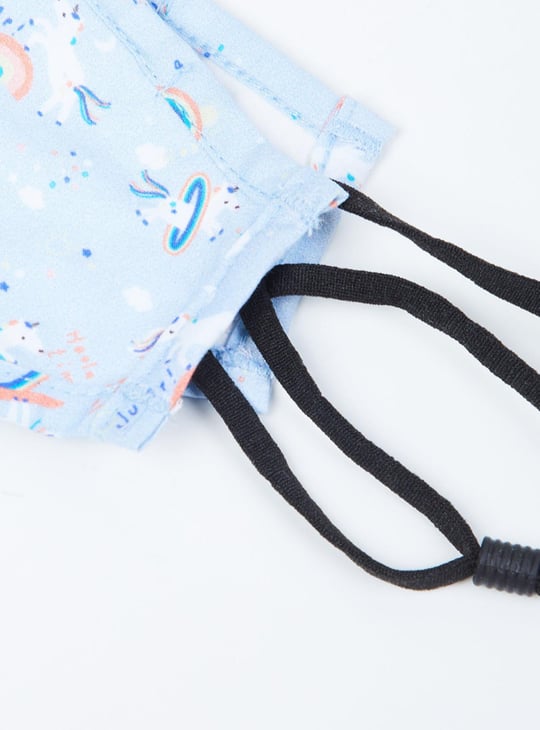 Girls Printed Face Mask - Set of 3 