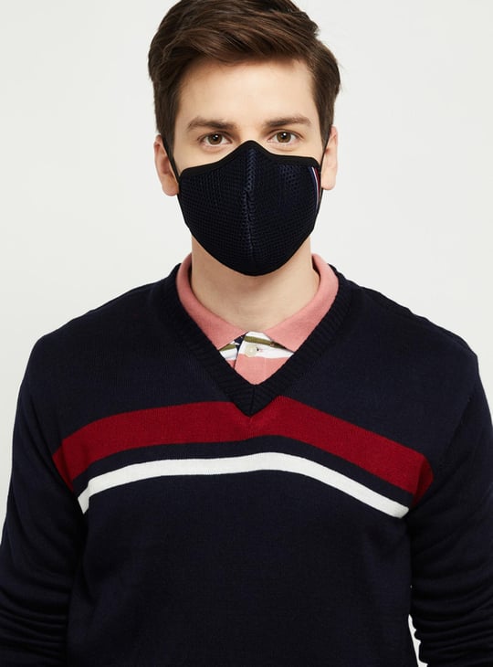 MAX Women Textured Unisex Face Mask- Set of 3