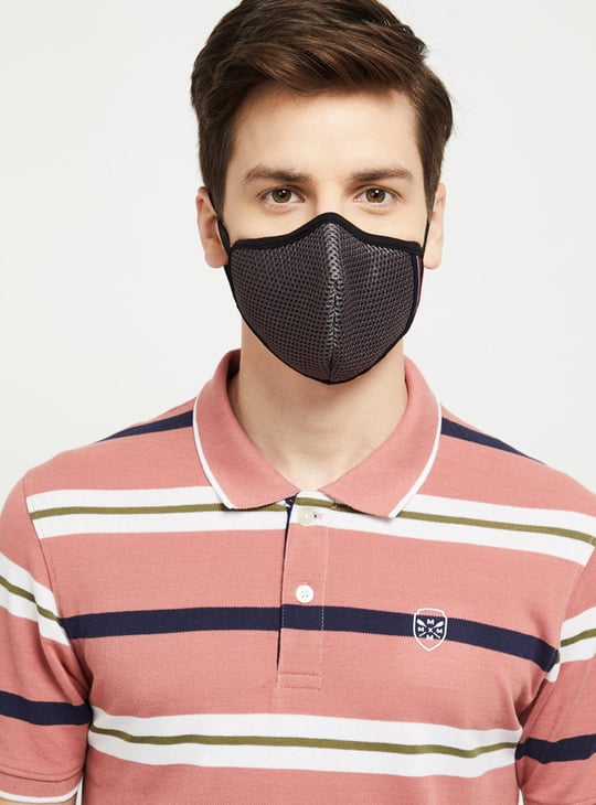 MAX Women Textured Unisex Face Mask- Set of 3