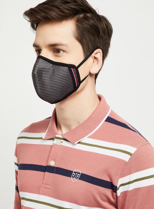 MAX Women Textured Unisex Face Mask- Set of 3
