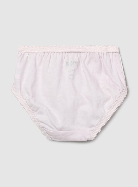 Girls Solid Hipster Panties- Pack of 3