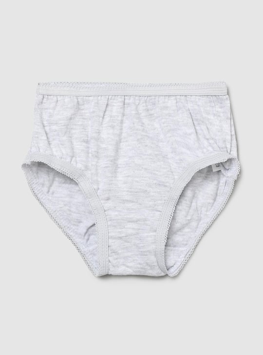 Girls Solid Hipster Panties- Pack of 3