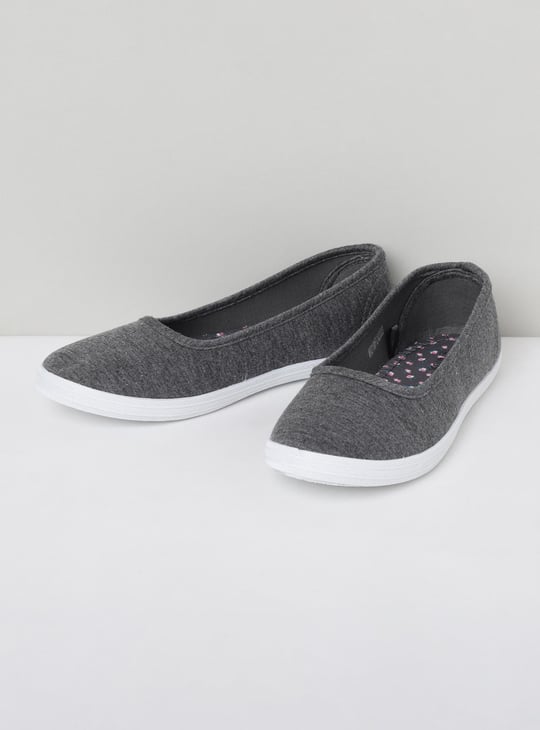Flat Canvas Wide Fit Canvas Shoes GenericWomens Wide Fit Trainers