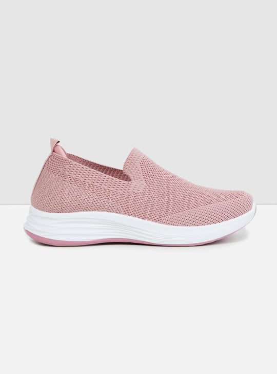 Women Textured Slip-On Sports Shoes