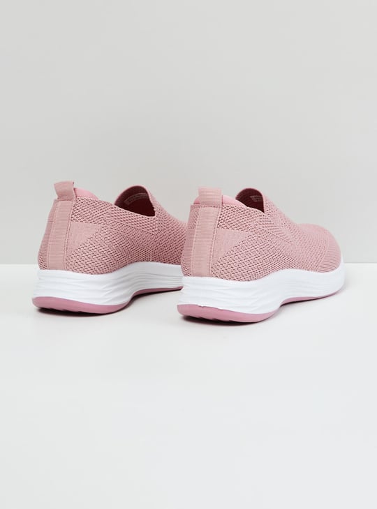 Women Textured Slip-On Sports Shoes