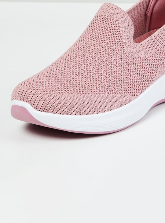 Women Textured Slip-On Sports Shoes
