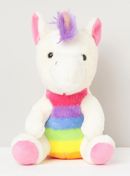 MAX Colourblocked Unicorn Soft Toy