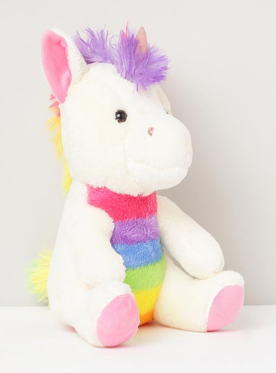 MAX Colourblocked Unicorn Soft Toy