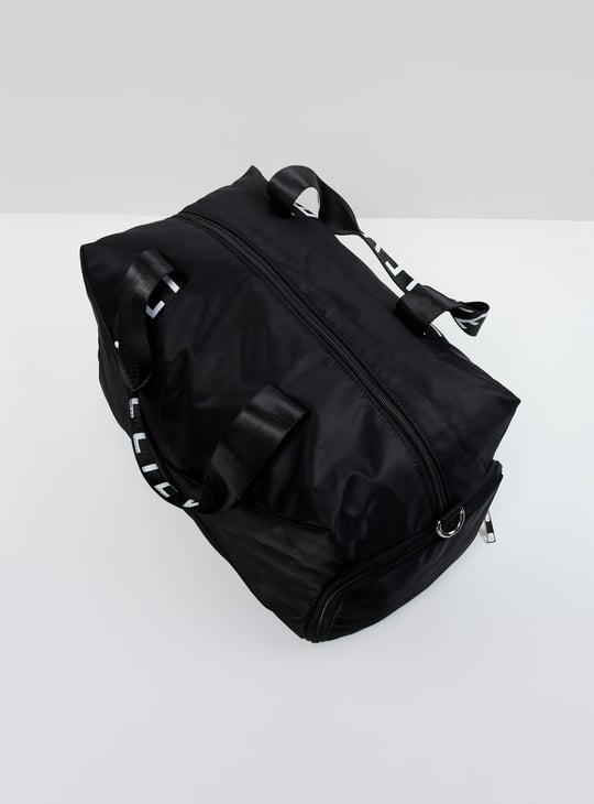 MAX Women Typographic Print Duffle Gym Bag