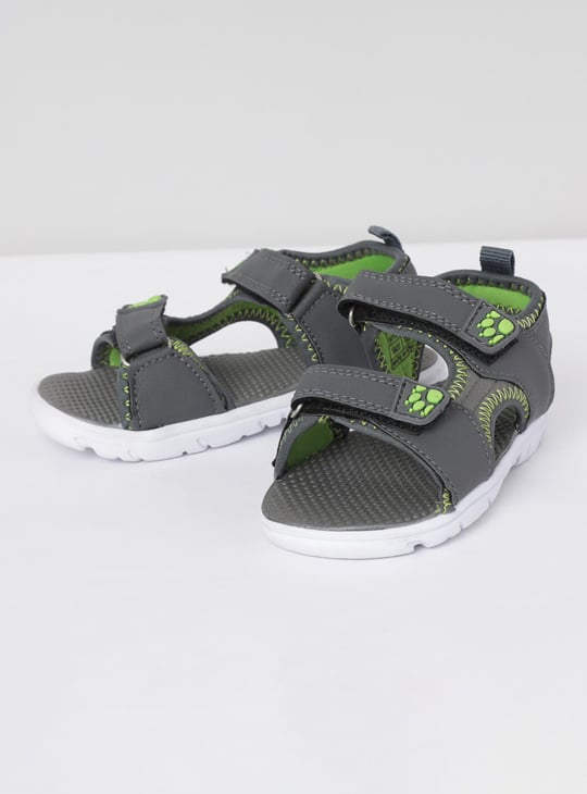 Boys Textured Sandals with Velcro Straps
