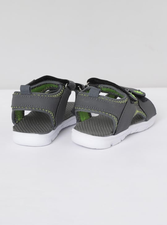 Boys Textured Sandals with Velcro Straps