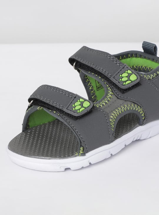 Boys Textured Sandals with Velcro Straps