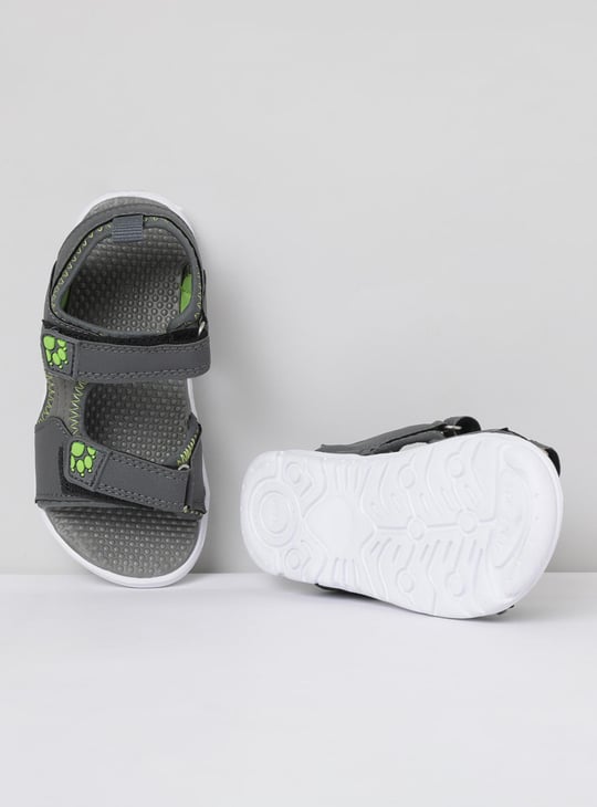 Boys Textured Sandals with Velcro Straps