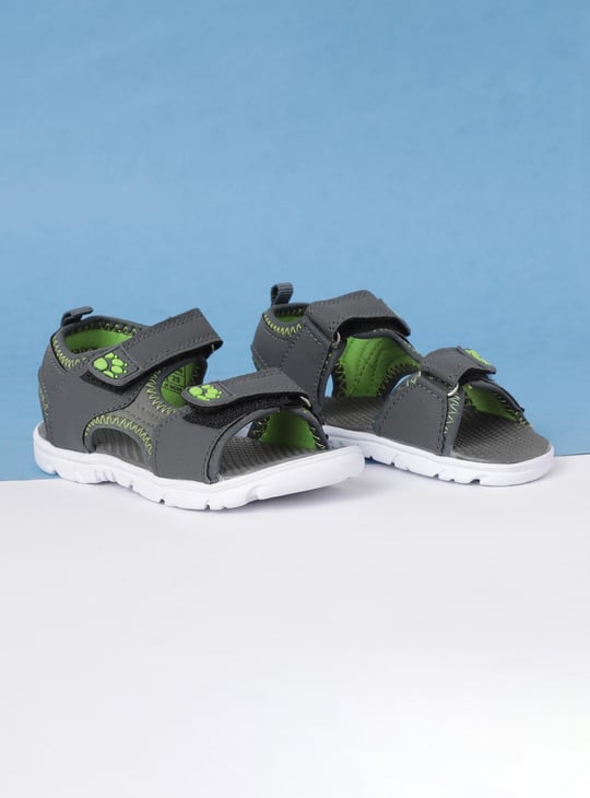 Boys Textured Sandals with Velcro Straps