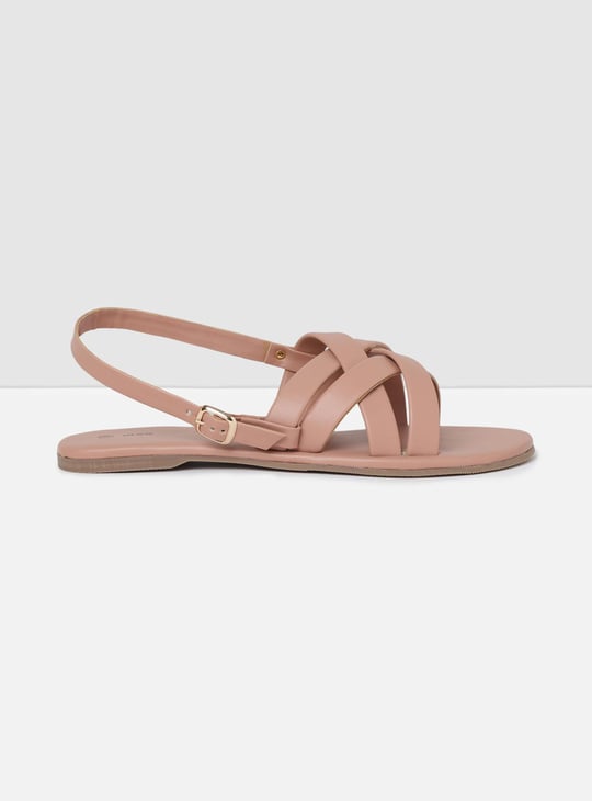Women Solid Strappy Flat Sandals