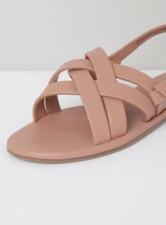 Women Solid Strappy Flat Sandals
