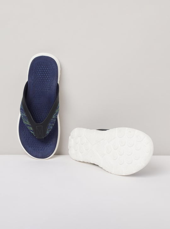 Men Printed Thong Strap Sandals