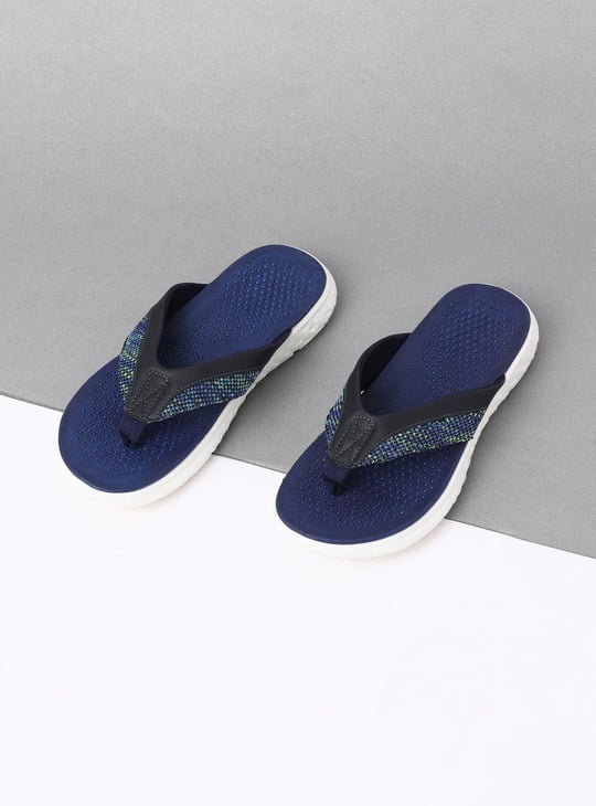 Men Printed Thong Strap Sandals