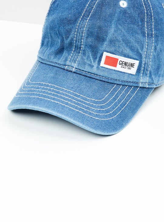 SANKUANZ PRINT DENIM BASEBALL CAP 帽子 SANKUANZ PRINT DENIM