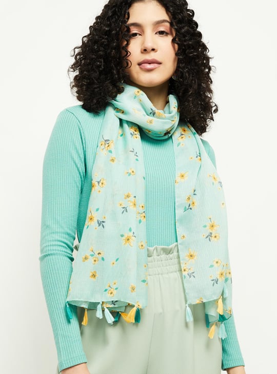 MAX Women Floral Printed Scarf